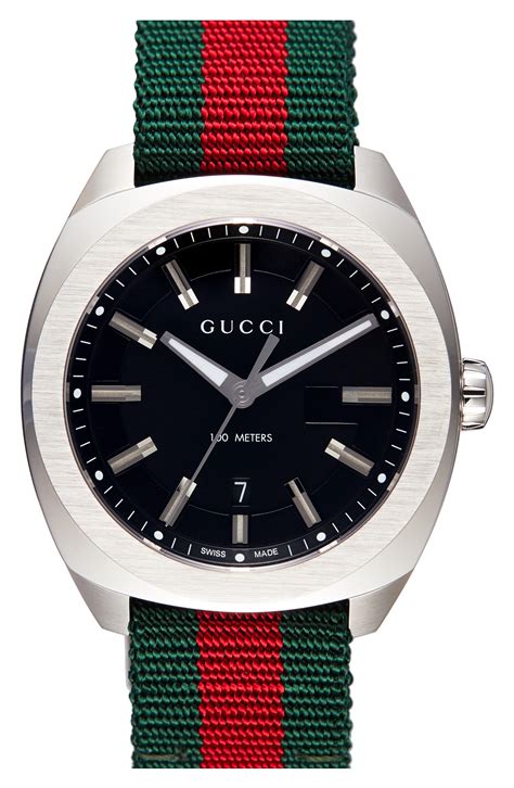 mens gucci watch signature stripe band|gucci watch bands for women.